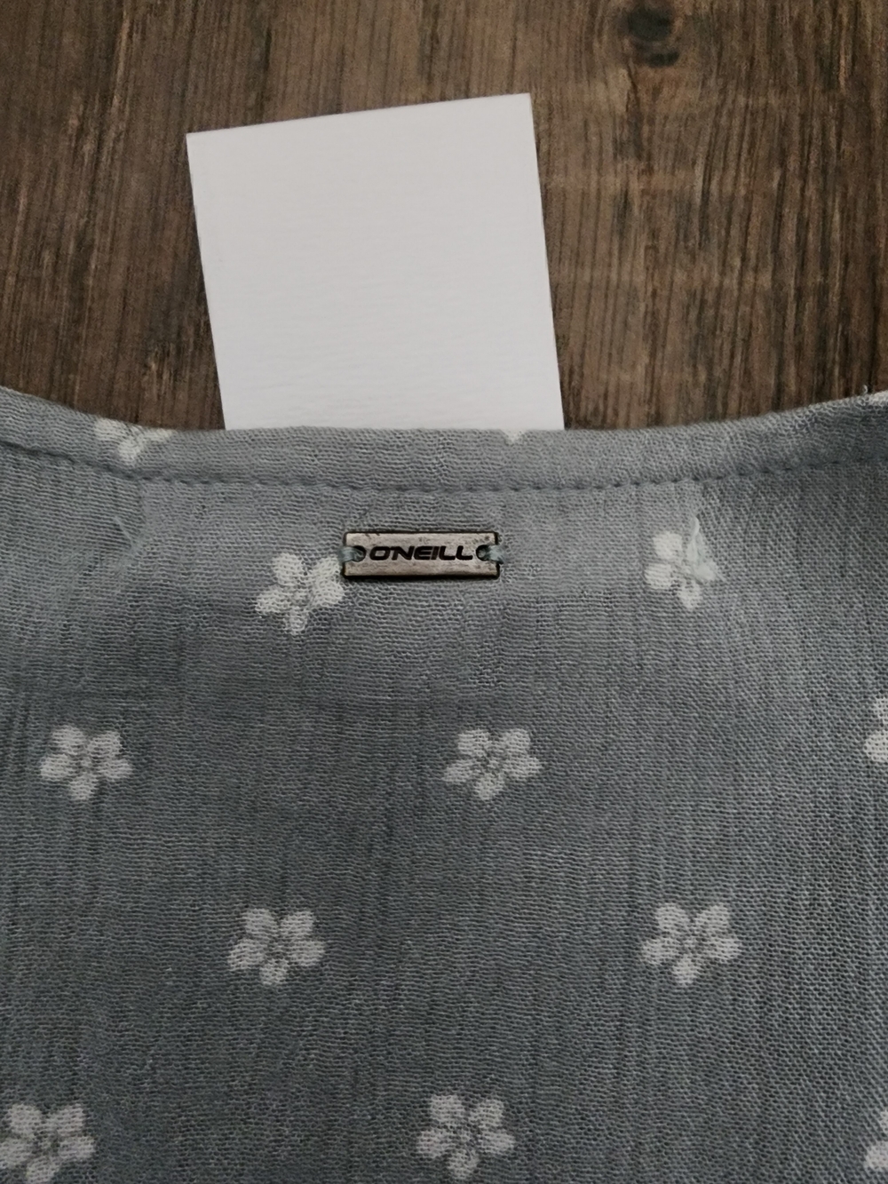O'Neill Dusty Light Green Floral Sleeveless Casual Dress - Picture 5 of 6